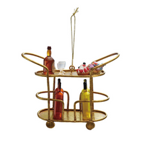 Metal Bar Cart Ornament