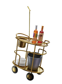 Metal Bar Cart Ornament