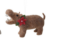Wool Felt Safari Animal Ornament