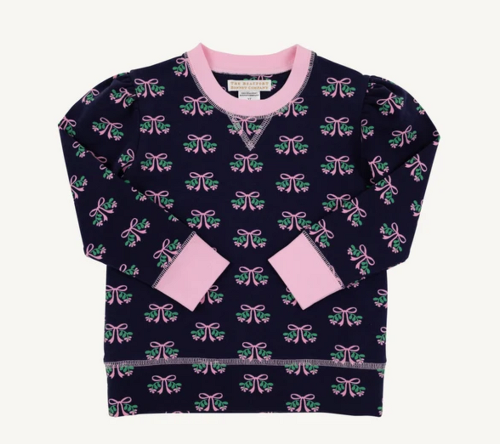 Puff Sleeve Cassidy Comfy Crewneck - Beloved Bows