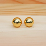 Large Gold Ball Studs