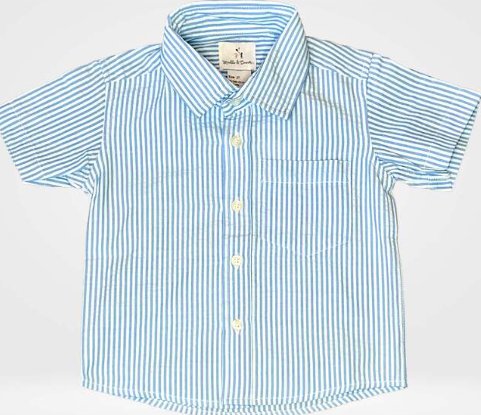 Boys' Seersucker Button Down