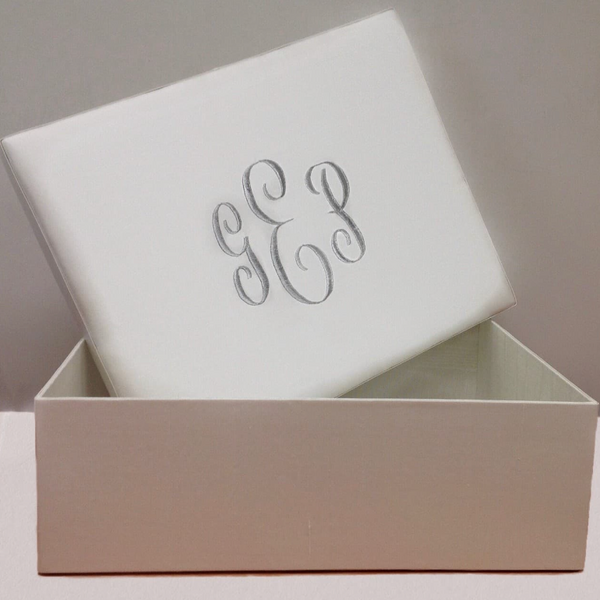 Monogram Wedding or Child Keepsake Box