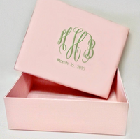 Monogram Wedding or Child Keepsake Box