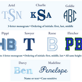 Monogram Wedding or Child Keepsake Box