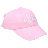 Women's Bow Baseball Hat - Pink