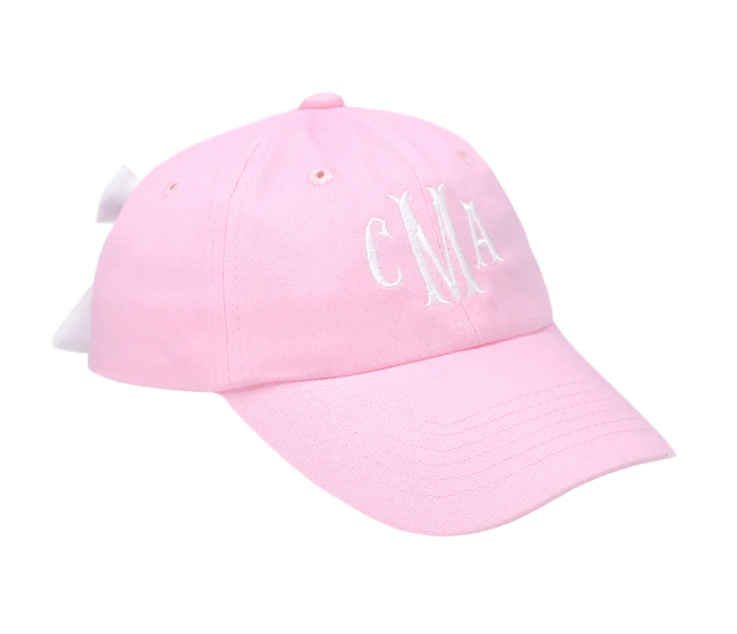 Women's Bow Baseball Hat - Pink