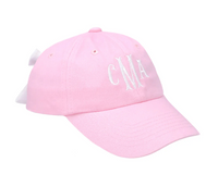 Women's Bow Baseball Hat - Pink