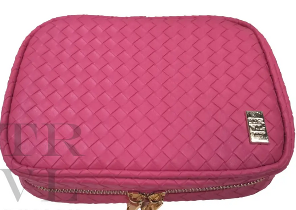 TRVL Luxe Woven Zip Make Up Bag