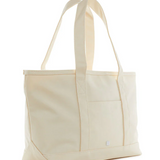 Coated Canvas Midi Tote
