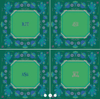 Mahjong Mat Birdie Green in Tube