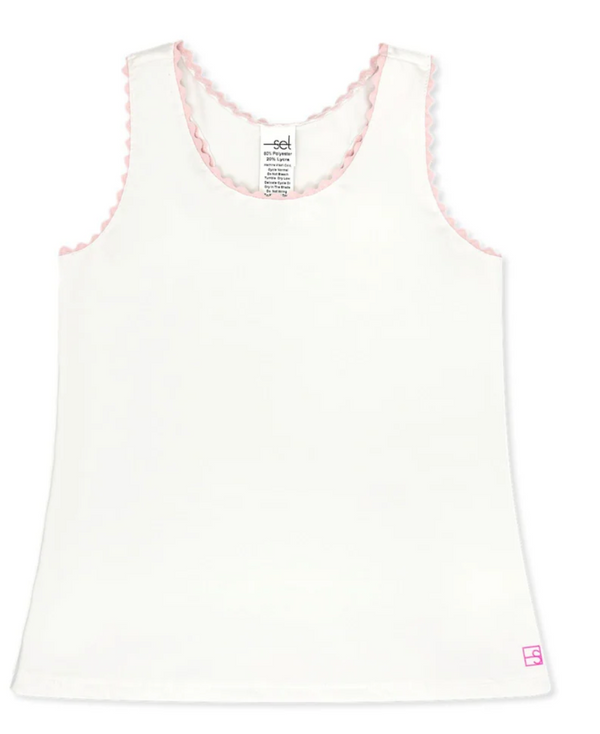 Set Fashions Riley Tank Cotton Candy Pink Ric Rac