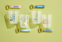 Tennis & Golf Party Cup & Opener Sets