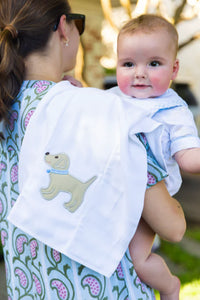 Puppy Applique Burp