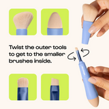 Alleyoop Multi-Tasker 4-in-1 Makeup Brush