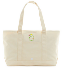 Coated Canvas Midi Tote