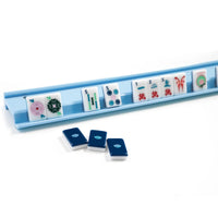 Set of 4 Dusty Blue Mahjong Racks
