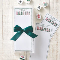 Things To Do Before Mahjong Rectangle Notepaper with Acrylic Tray