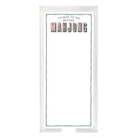 Things To Do Before Mahjong Rectangle Notepaper with Acrylic Tray