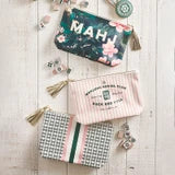 Mahj Floral Tile Pouch