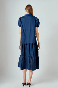 Poplin Midi Dress