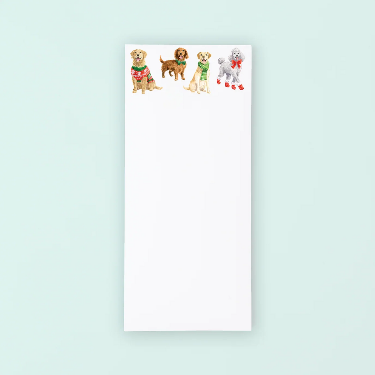 Holiday Dogs List Pad