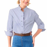 Navy Wash / Wear Forget Me Knot Top - Stripe