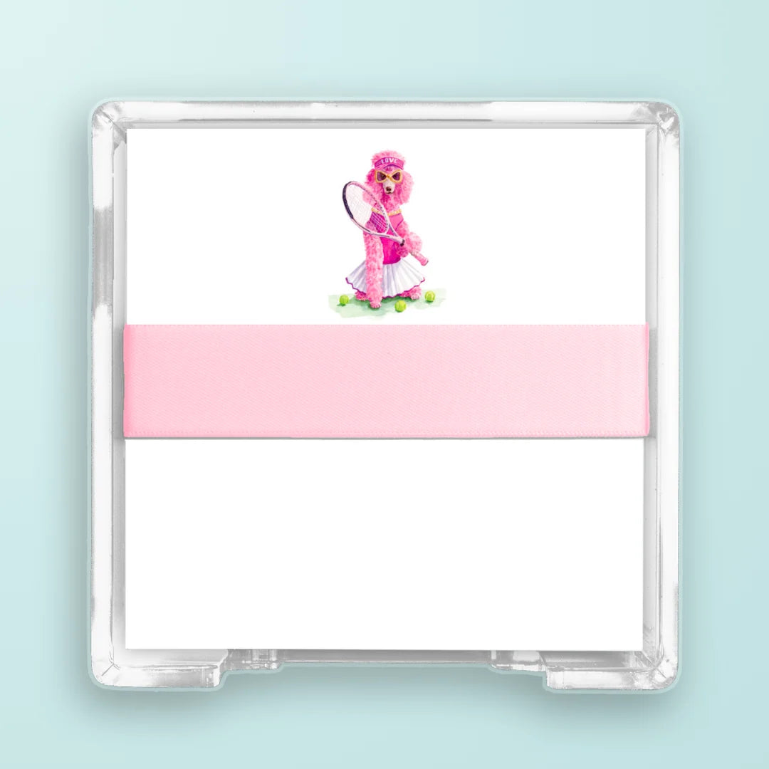 Tennis Poodle Boxed Notecard Set