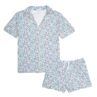 Women's Tennis Print Pajama Set