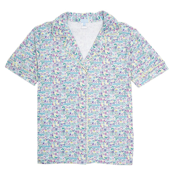 Women's Tennis Print Pajama Set