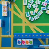 THE BRIGHTS! ELECTRIC BLUE HOUSE TILES