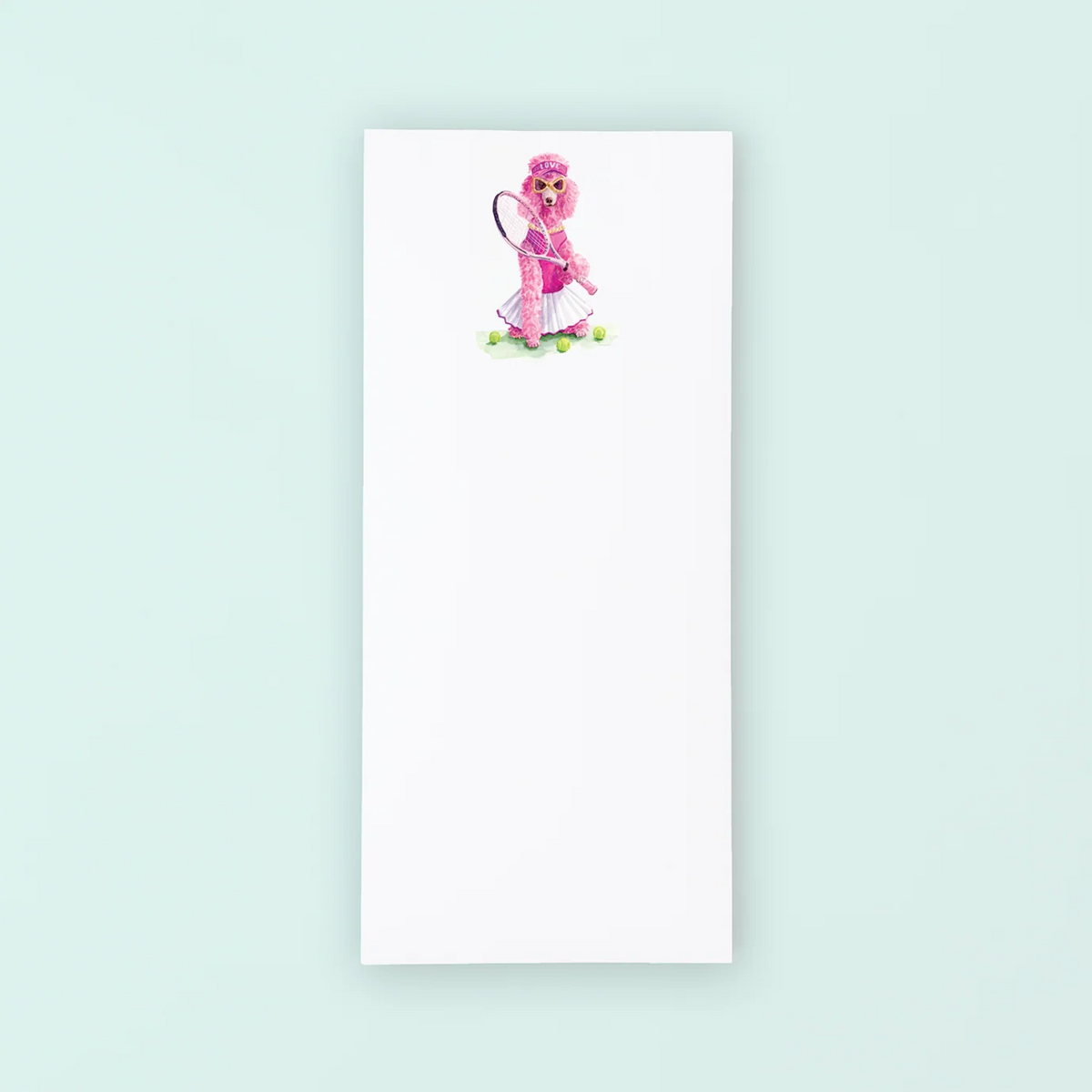 Tennis Poodle List Pad