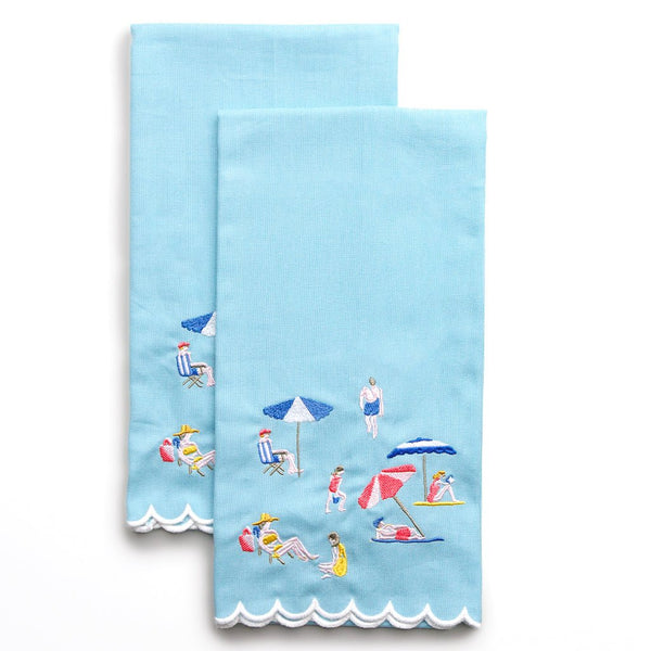 Day at the Beach Tea Towels