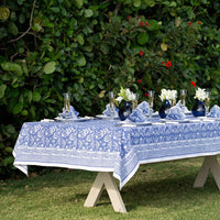 Pomegranate Blue Tablecloth