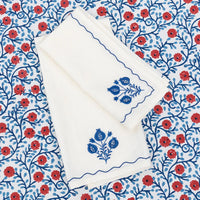 Pomegranate Trio Cobalt Linen Tea Towels