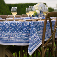 Pomegranate Blue Tablecloth