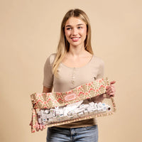 Everbloom Dusty Rose Mahjong Tile Keeper Pouch