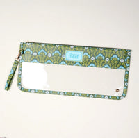 Everbloom Forest Green Mahjong Tile Keeper Pouch