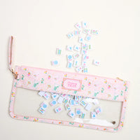 It's Mahj Time Pink Mahjong Tile Keeper Pouch