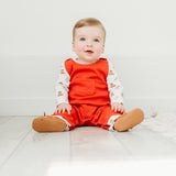 Christmas Cars Quilted Pima Overall Set