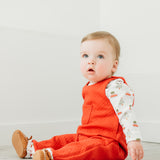 Christmas Cars Quilted Pima Overall Set