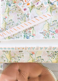 WHOLESALE Scalloped Square Table Topper | Pink Pagoda
