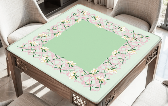 Magnolia Trellis Mahjong Mat