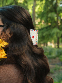 Hand-painted Airmail Claw Hair Clip | Eco-Friendly