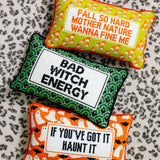 Bad Witch Energy Needlepoint Pillow