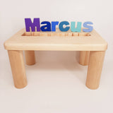 Personalized Puzzle Name Bench (Uper Case + 1 sign )
