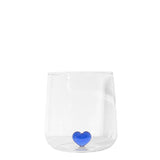 "L'amour" Glass With Blue Love Heart