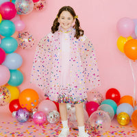 Pink Confetti Cape - Kids Dress Up Cape