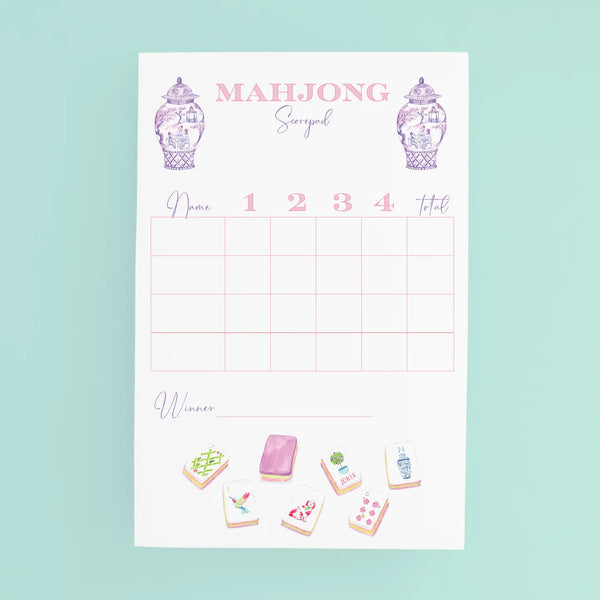 Mahjong Scorecard Pad - Taylor Tiles