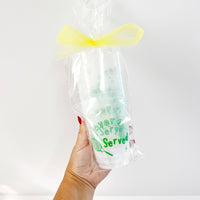 Over Served Tennis Frosted Cups